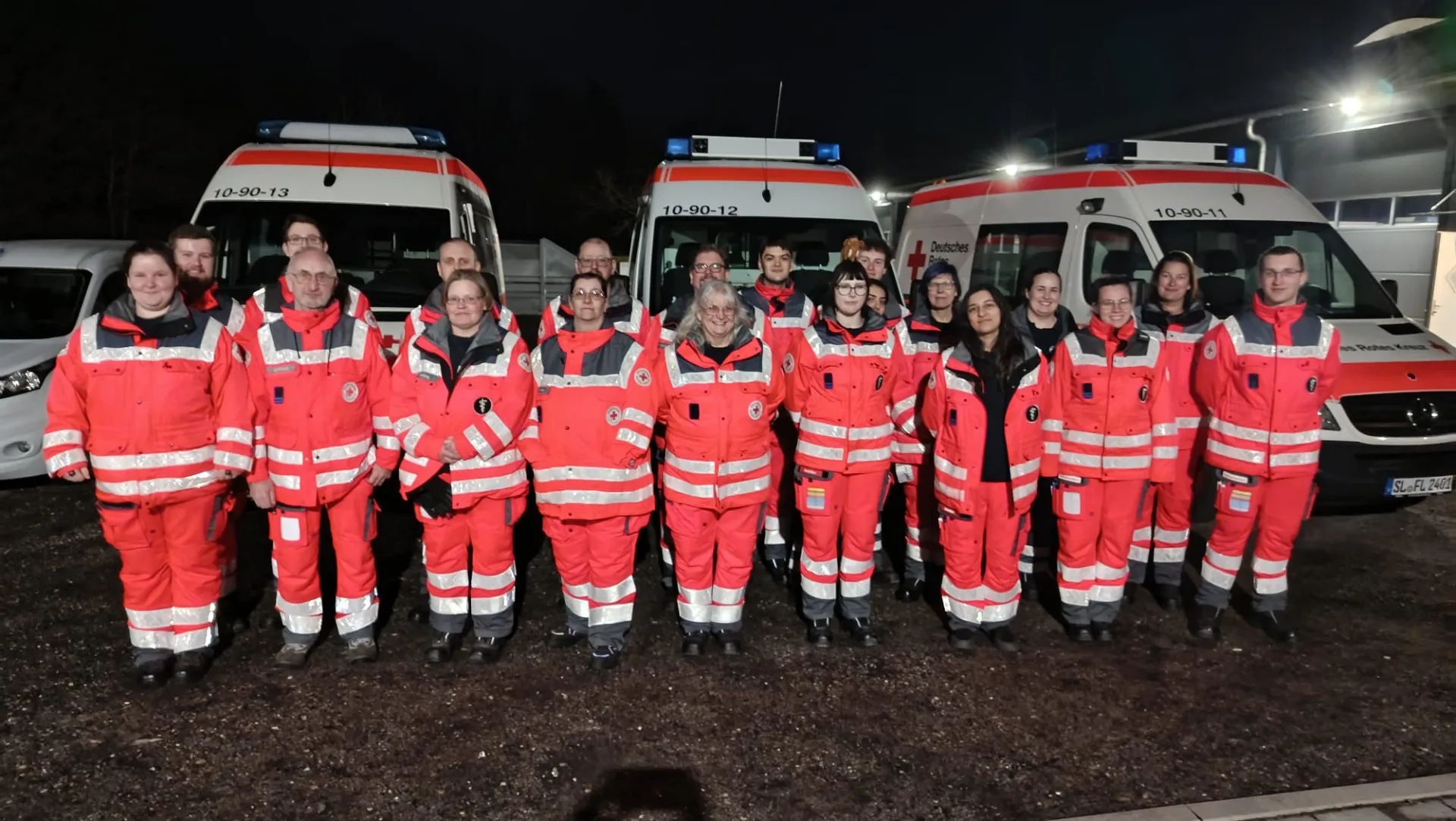Besichtigung der MANV-Unterkunft in Busdorf – Gemeinsam mit DRK Bereitschaften aus dem Kreisverband Schleswig-Flensburg besichtigten wir die MANV-Unterkunft