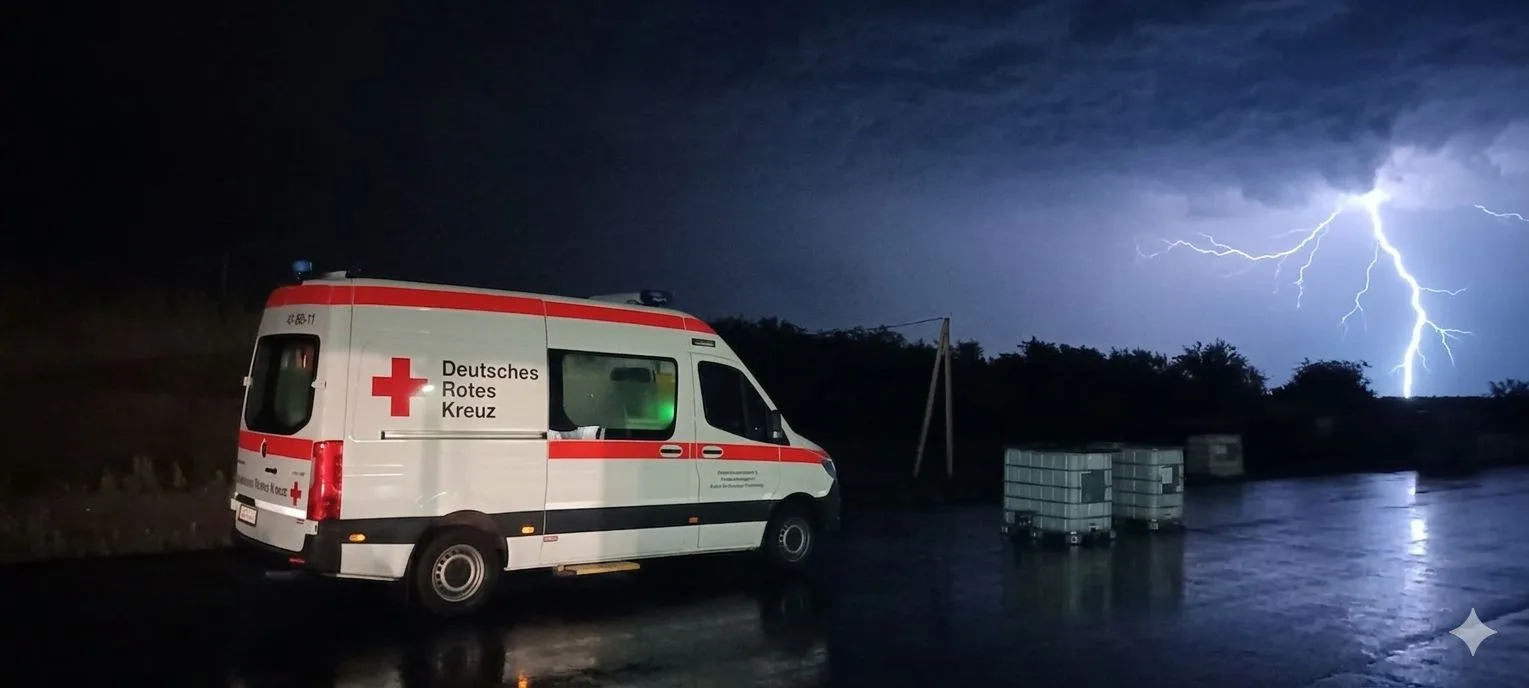 Osterby Hoffest in der Nacht – DRK Bereitschaft Handewitt